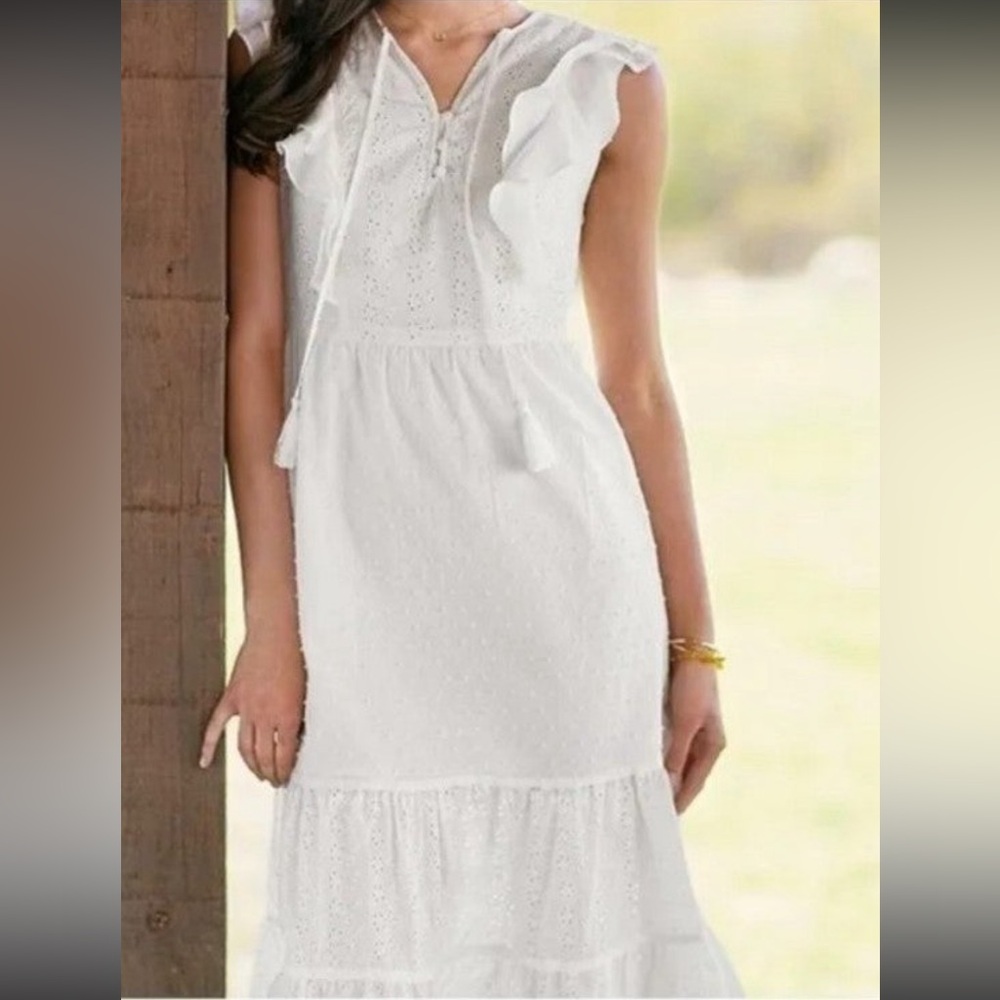 Matilda Jane White Eyelet Dress